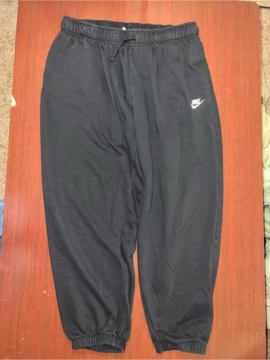 Nike Pants - Nike Black Fleece Joggers with White Swoosh
